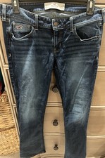 Hollister Skinny Jeans Womens 9R W29 L33 Dark Wash Low Rise Stretch Denim