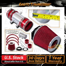 Short Ram Air Intake Kit + RED Filter for 99-04 Nissan Frontier/Xterra 3.3L V6
