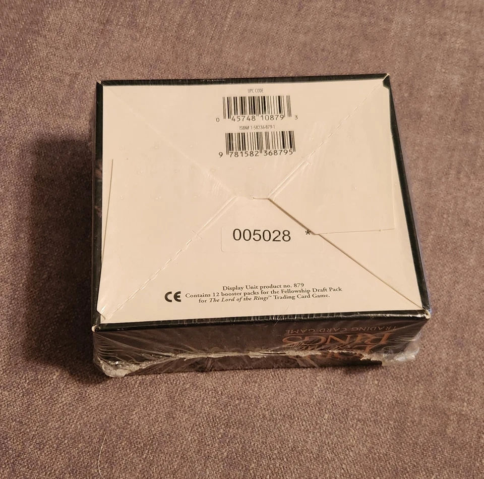 Запечатанный Расшифровщик Властелин Колец TCG Братство Черновая Упаковка 12 29-карточных Упаковок - Изображение 3 из 3