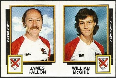 Panini Football 86-#475-A-B-Clydebank - James Fallon / William McGHIE