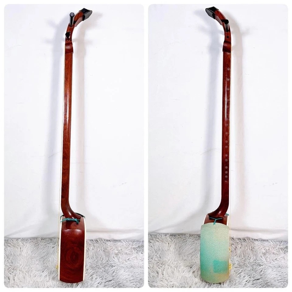 Shamisen Thin-Neck Set with Bachi and Hard Case F/S JAPAN #3 - Image 3 of 4