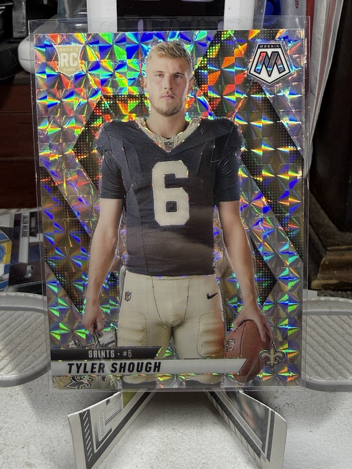 2025 Panini Mosaic Center Stage Mosaic Tyler Shough Silver