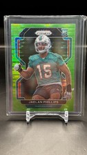 2021 Panini Prizm Neon Green Pulsar Prizm #377 - Rookie - Jaelan Phillips