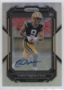 2022 Panini Prizm Rookies Silver Christian Watson #314 Rookie Auto RC