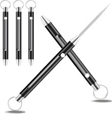 Portable Titanium Toothpicks,Pocket Metal Toothpick Reusable with Stainless S...