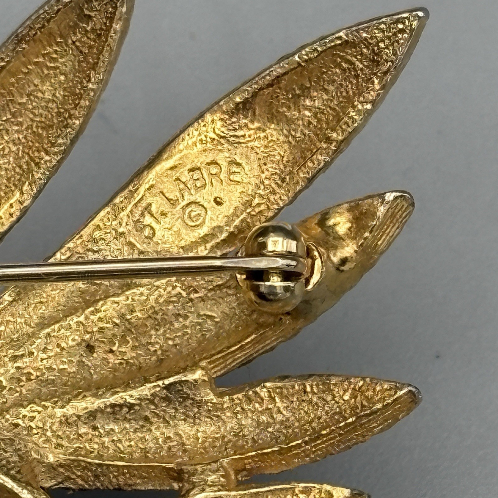 Large St Labre Signed Brooch Three Dimensional Bl… - image 4