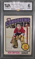1975 O-Pee-Chee Ken Dryden #200 Canadiens HOF TGA 6 EX-MT Vintage Hockey Card