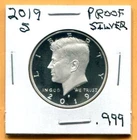 Gem 2019-S Proof Ultra-Cameo Silver (.999) Kennedy Half Dollar - Free Shipping