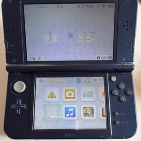 Nintendo New 3DS XL Galaxy Blue/Purple Console w/ Box Manual NFC Wi-Fi
