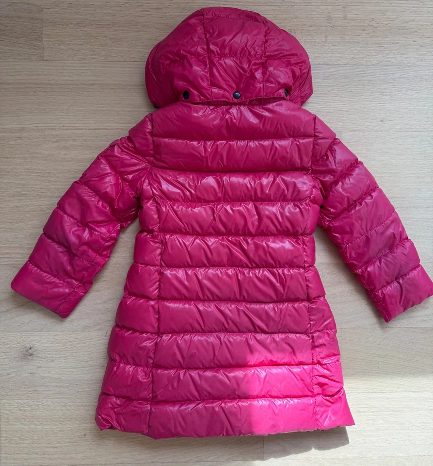 Moncler Moka Giubbotto Girls Pink Puffer Down Winter Coat Parka Size 5 Authentic - Image 2 of 4