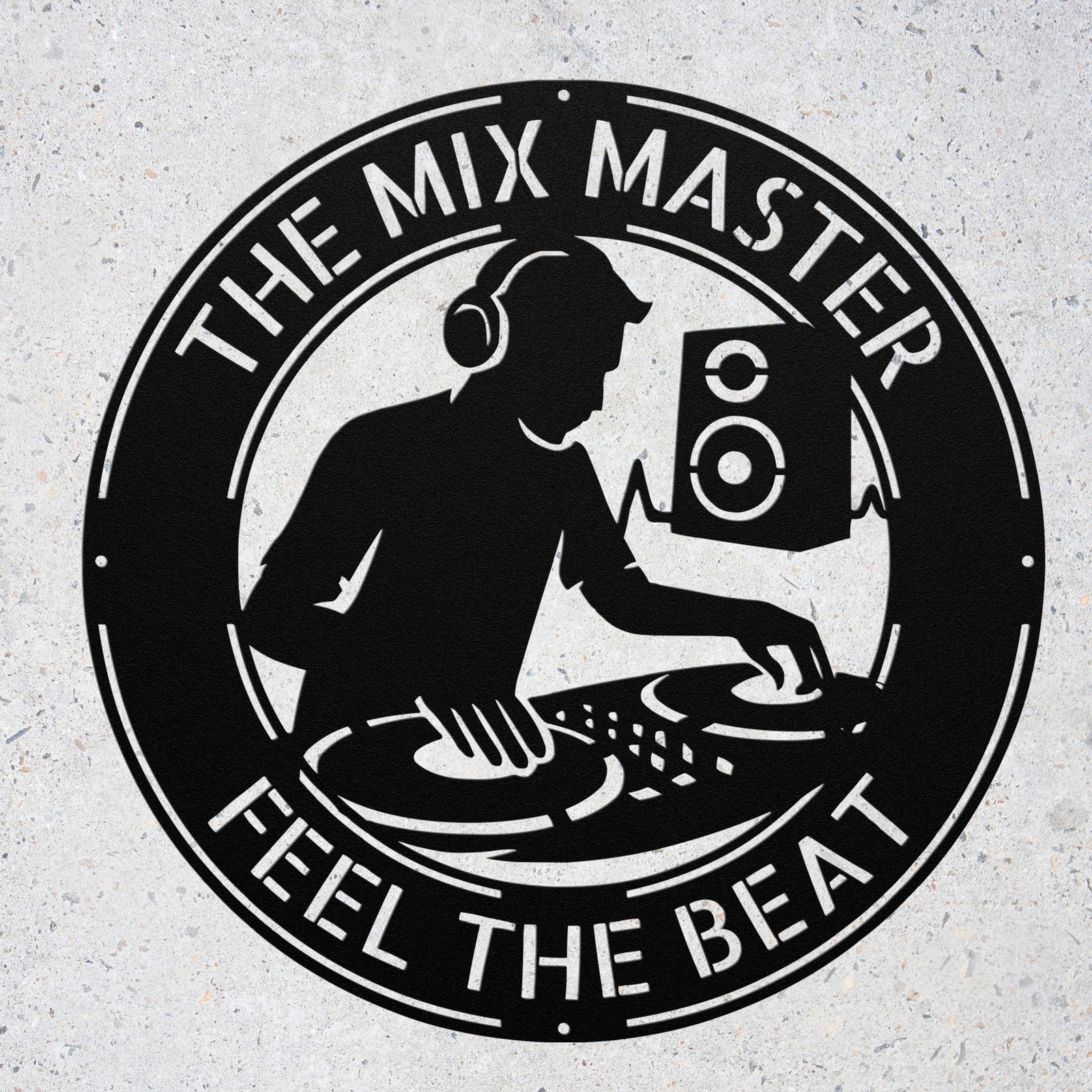 Personalized DJ Metal Art Sign: Custom Disc Jockey Wall Decor, Music Studio Gift