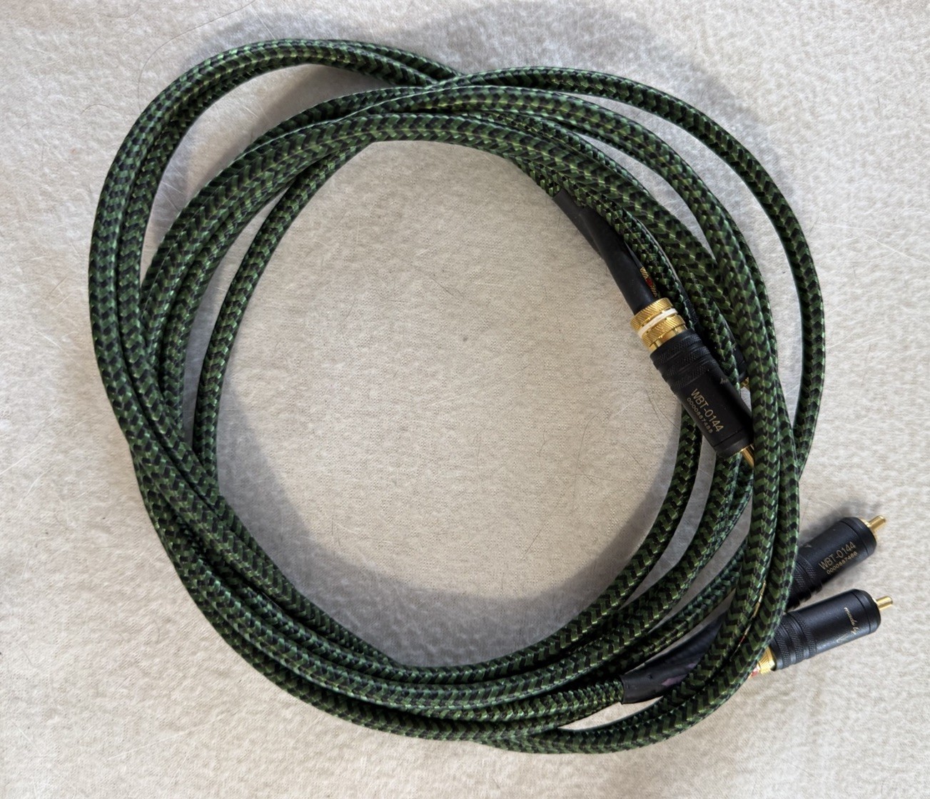 High End RCA Kabel Grün Mit WBT Steckern 2x2 Meter
