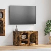 Tv-Schr?Nk Elst 60 X 35 X 40 Cm Ger?Ucherte Eiche Holzwerkstoff