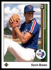 Kevin Brown 1989 Upper Deck #752 Rangers MLB READ FREE SHIPPING AutographDen