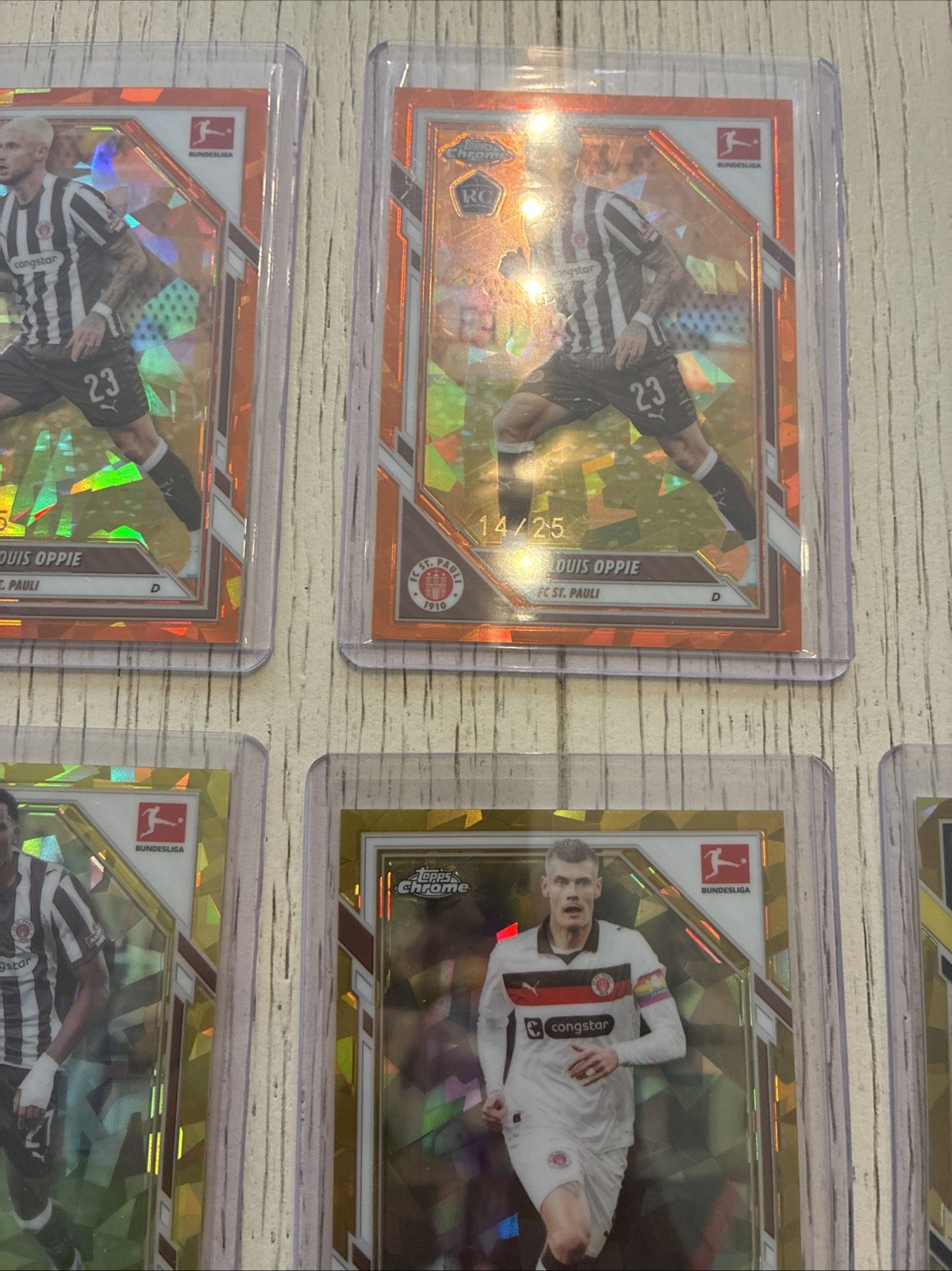 Lot Of 13 Numbered Topps Chrome Sapphire Bundesliga 2025-26 view 6