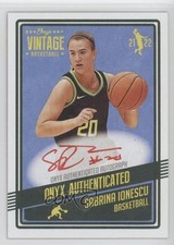 2021-22 Onyx Vintage Red Ink Auto /25 Sabrina Ionescu #VASI Auto r5f