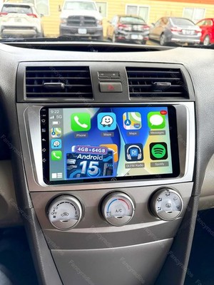 For 2007-2011 Toyota Camry 4+64GB Car Stereo Radio Android 15.0 CarPlay GPS Navi