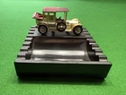LESNEY MATCHBOX MODELS OF YESTERYEAR ASHTRAY 1912 ROLLS ROYCE Y-7 Gold Plated