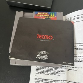 Nintendo NES Spiel Shadow Warriors II Ninja Gaiden 2 Cartridge Manual 