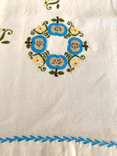 Nappe a thé ancienne brodée+5 serviettes assorties | Selency Nappe a thé ancienne brodée+5 serviettes assorties | Selency