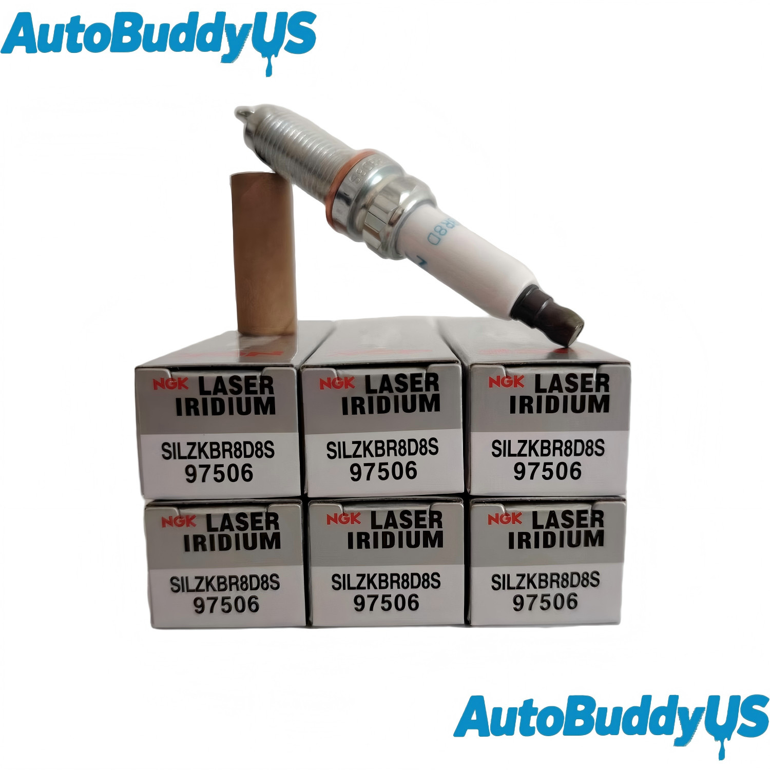 6Pcs NGK 97506 SILZKBR8D8S Laser Iridium Spark Plugs For BMW E84 E89 F06 F06N
