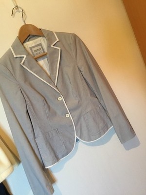 Blazer weiß-blau gestreift Gr. 38