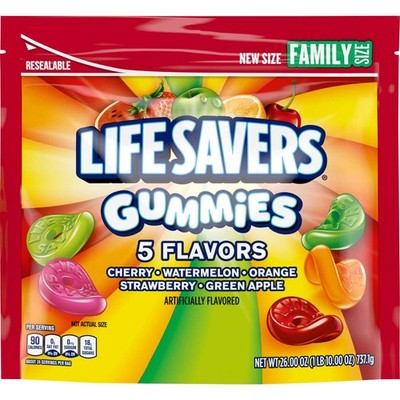 Life Savers 5 Flavor Gummy Candy Bulk Pack 1.62 Pound Pack Of 6 Assorted Treats