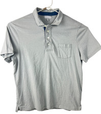 Hickey Freeman Golf Polo Pocket Shirt Mens Size XL Gray