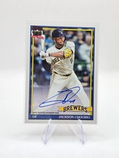 2026 Topps Series 1 Baseball JACKSON CHOURIO Milwaukee Brewers 1991 On Card Auto