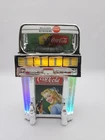 Vintage Coca-Cola Retro Illuminated Musical Jukebox 5-6” Tall Lights &Music Work