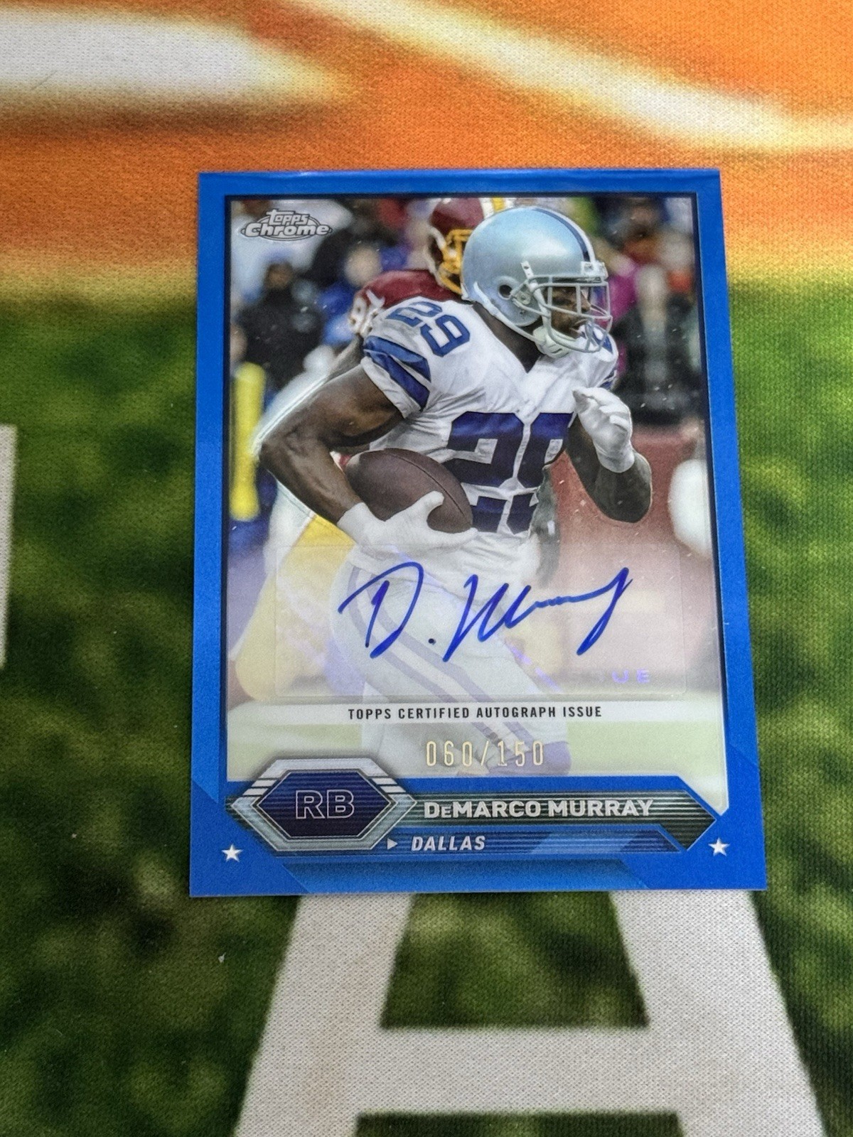 2023 Topps Composite Chrome DeMarco Murray Auto Blue Refractor /150 TG