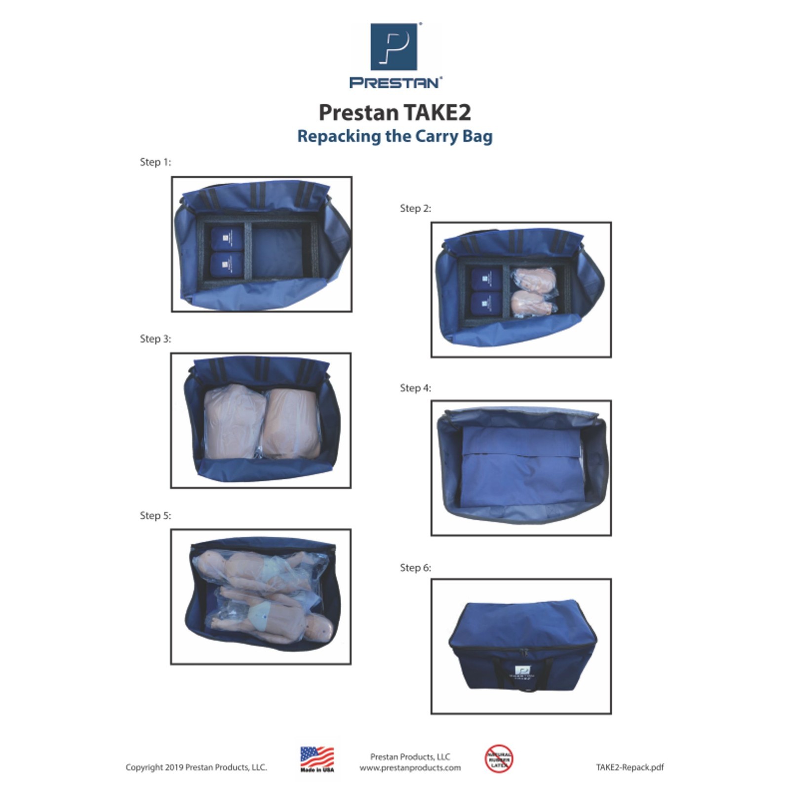 PRESTAN CPR Manikins w/Feedback & AED Trainer Kit with Accessories, Medium Tone