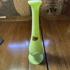 Vintage Fenton Glass Uranium Glass Bud Vase