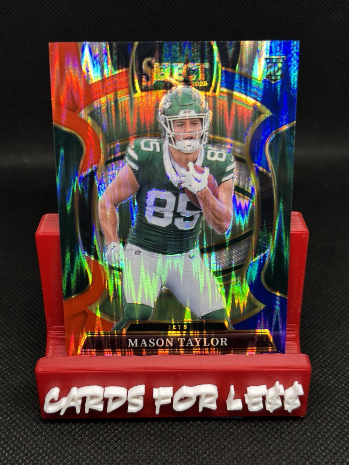 2025 Panini Select MASON TAYLOR #76 Concourse RED & BLUE SHOCK PRIZM Rookie (RC)