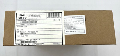 Cisco CP-7821-K9 IP Voice UC Phone / Telephone