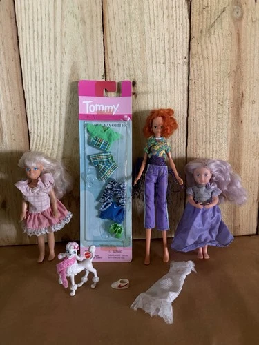 Mattel  /Hasbro Marx Dolls Lot Blonde Red Hair Clothing Accessories Tommy Outfit