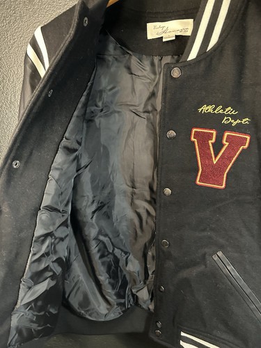 Vintage Havana Jacke Damen Gr. L schwarz Varsity Jacket Bomber - Brooklyn Champs - Bild 6 von 14