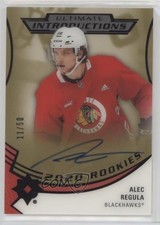 2020-21 Ultimate Collection Introductions Gold 11/50 Alec Regula #UI-58 Auto s9v