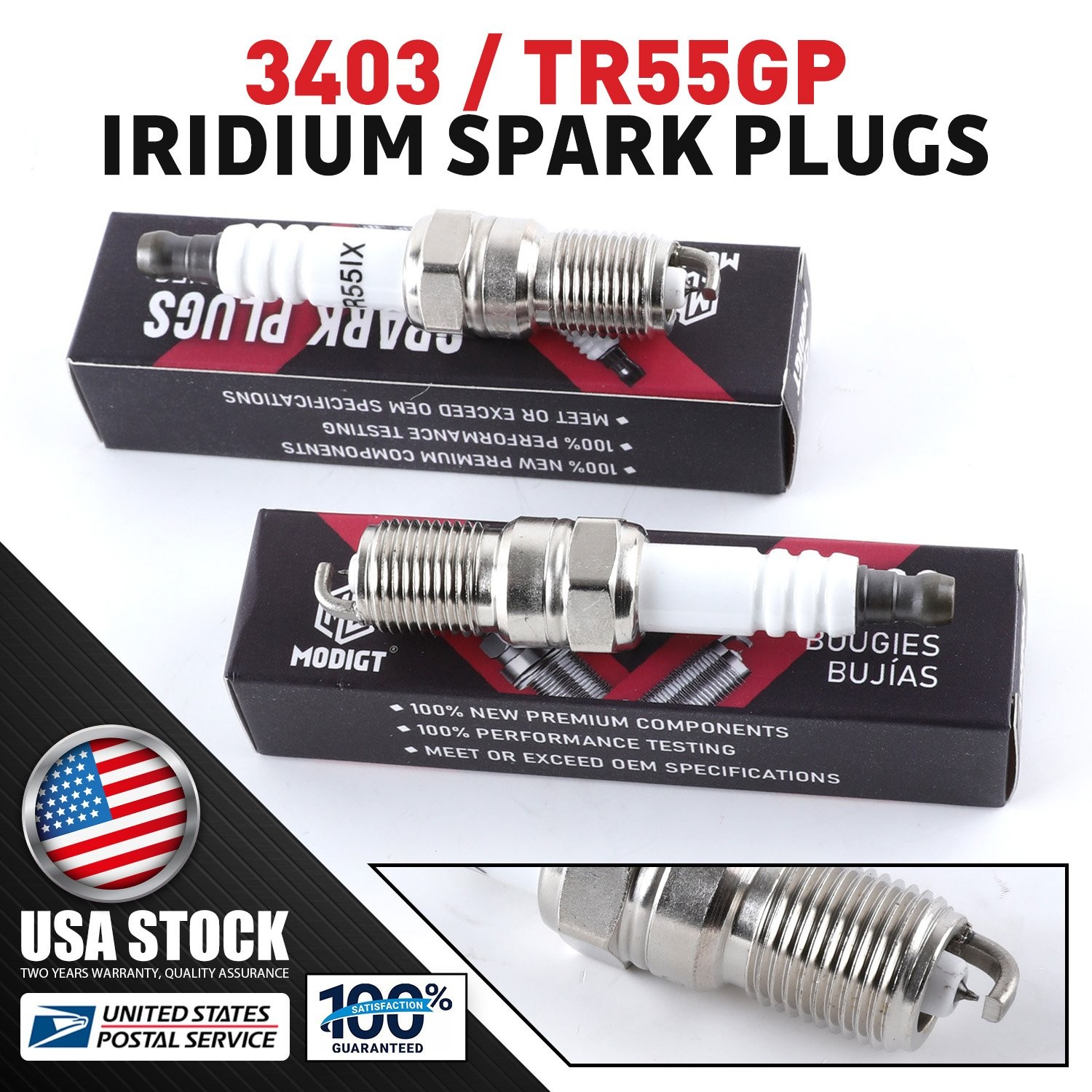 6 Brand New For NGK TR55GP/3403 Laser Double Iridium Spark Plugs OEM Quality
