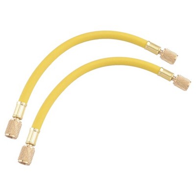 2x R134a 10'' AC Refrigerant Charging Hoses pd