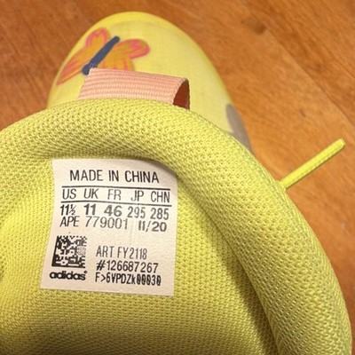 adidas Harden Vol. 5 Futurenatural Graphic Basketball Sneakers Yellow FY2118