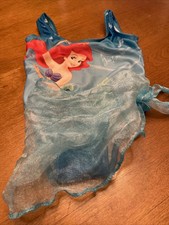Vtg Disney Princess Little Mermaid Ariel Bathing Suit Skirt Swimsuit Sz 2 Y2K