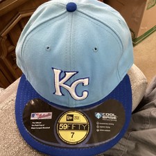NEW ERA 59FIFTY Kansas City Royals Fitted Official On-Field Cap Hat Size 7