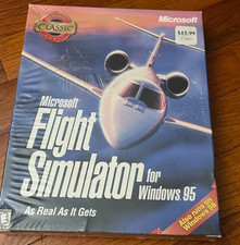 Microsoft Flight Simulator For Windows 95 PC Game STILL SEALED