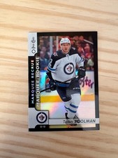 2017-18 O-Pee-Chee Rainbow Black #621 Tucker Poolman 027/100 Winnipeg Jets