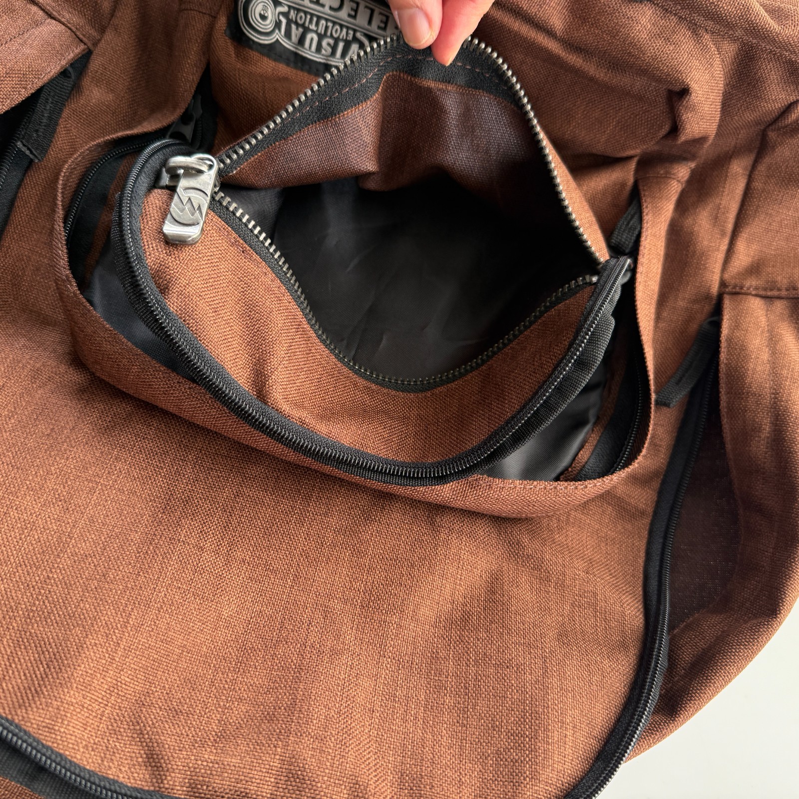 ELECTRIC VISUAL Laptop Padded Backpack Adult Brow… - image 8