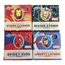 Dr. Squatch Avengers Collection Bundle 4 Pack Limited Edition Natural Soap