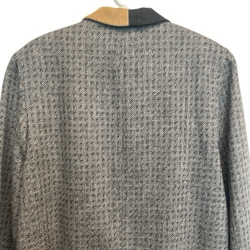 Harvé Benard 100% Wool Patchwork Tailored Blazer … - image 6