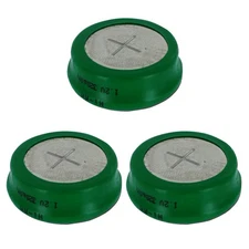 3pcs 320mAh NiMH 1.2V Flat Top Button Cell Rechargeable Battery