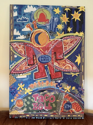 #ad Taco Bell Painting quot;Drive Thru Manquot; by Mark T. Smith 45 LX 30W $900.00
